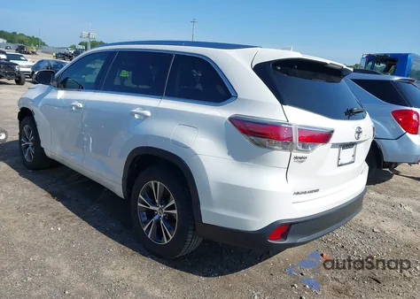 2016 Toyota Highlander Xle V6 from USA, damaged, VIN 5TDKKRFH9GS131889